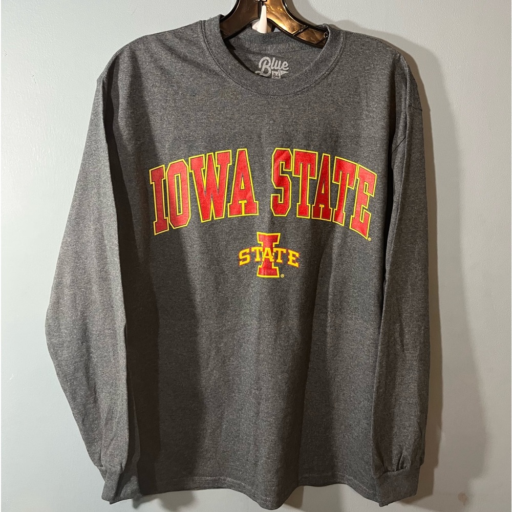 SELLING BLUE 84 T-SHIRT SIZE M COLOR DARK GRAY LONG SLEEVE